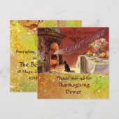 Invitation Fête de Thanksgiving (Devant / Derrière)