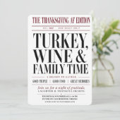 Invitation Fête de Thanksgiving AF dans un journal - Invitati (Debout devant)