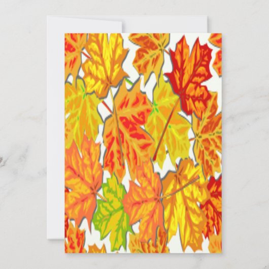 Invitation Fête de Thanksgiving, Citrouille, Squash, Sunflowe (Dos)