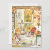 Invitation Fête de Thanksgiving de la moisson d'automne (Dos)