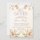 Invitation Fête de Thanksgiving entre amis (Devant)