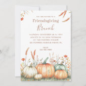 Invitation Fête de Thanksgiving entre amis (Devant)
