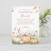 Invitation Fête de Thanksgiving entre amis (Debout devant)