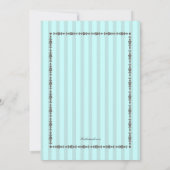 Invitation Fête de thé à la Fête de l'mariée chic française (Dos)