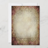 Invitation Fête de thé de mariage aux perles de rose vintage (Dos)