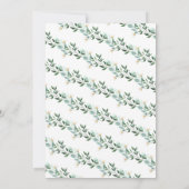 Invitation Fête de thé de mariage en aquarelle  (Dos)