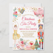 Invitation Fête de thé de Noël (Devant)