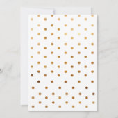 Invitation Fête de thé de Noël (Dos)