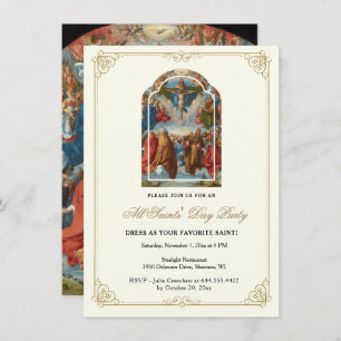 Invitation Fête de toute la Saint's Day