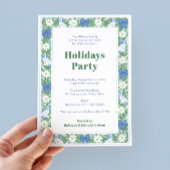 Invitation Fête De Vacances Bleu Et Blanc