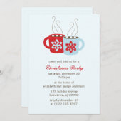 Invitation Fête de vacances chaude de cacao (Devant / Derrière)