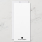 Invitation Fête de vacances chic moderne grise de bulle de (Dos)