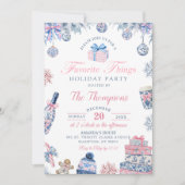 Invitation Fête de vacances Choses préférées de Chinoiserie (Devant)