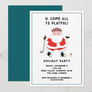 Invitation Fête de vacances de golf