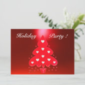 INVITATION FÊTE DE VACANCES DE NOËL ROUGE (Debout devant)