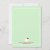 Invitation Fête de vacances d'échange de cadeau d'objet (Dos)