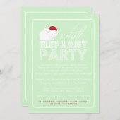 Invitation Fête de vacances d'échange de cadeau d'objet (Devant / Derrière)