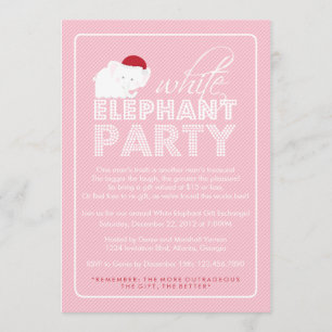 Invitation Fête de vacances d'échange de cadeau d'objet