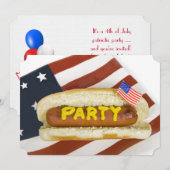 Invitation Fête de vacances d'été (Devant / Derrière)