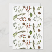 Invitation Fête de Vacances, Dîner et Cocktails (Dos)