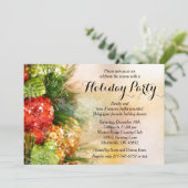 Invitation Fête de vacances élégante d'arbre de Noël (Debout devant)