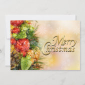 Invitation Fête de vacances élégante d'arbre de Noël (Dos)