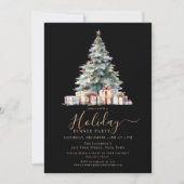 Invitation Fête de vacances élégante de Noël (Devant)