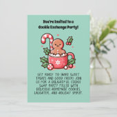 Invitation Fête de vacances Exchange Cookie Personnalisé modi (Debout devant)