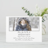 Invitation Fête de vacances minimaliste (Debout devant)