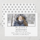 Invitation Fête de vacances minimaliste (Devant / Derrière)