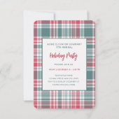 Invitation Fête de vacances Plaid moderne (Devant)