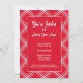 Invitation Fête de vacances - Simple Red White Instant Téléch (Devant)