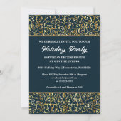 Invitation Fête de vacances victorienne ornée (Dos)