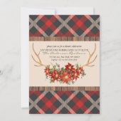 Invitation Fête de vacances Woodland Antlers (Devant)