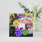 Invitation Fête de Vegas - Casino / Poker - SRF (Debout devant)