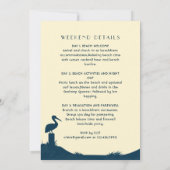 Invitation Fête de week-end de jeune fille tropicale rose mig (Dos)