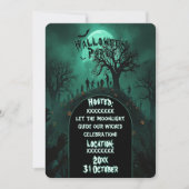 Invitation Fête de zombies monstres Halloween (Devant)