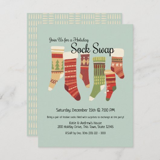 Invitation Fête d'échange (Devant / Derrière)