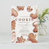 Invitation Fête d'échange de biscuits (Debout devant)