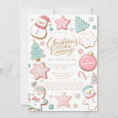 Invitation Fête d'échange de biscuits de Noël (Devant)