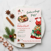 Invitation Fête d'échange de biscuits de Noël