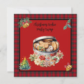 Invitation Fête d'échange de biscuits de Noël (Devant)