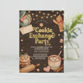 Invitation Fête d'échange de biscuits de Noël (Debout devant)