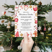 Invitation Fête d'échange de biscuits de Noël mignonne