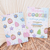 Invitation Fête d'échange de biscuits pastel