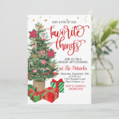 Invitation Fête d'échange de cadeaux de Noël (Debout devant)