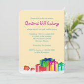 Invitation Fête d'échange de cadeaux de Noël (Debout devant)