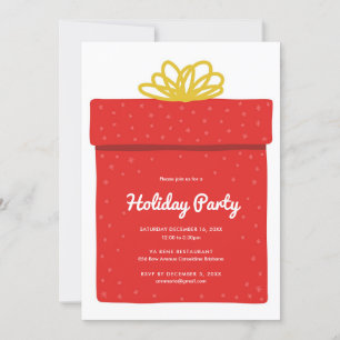 Invitation Fête d'échange de cadeaux de vacances