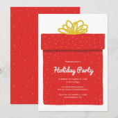 Invitation Fête d'échange de cadeaux Holiday (Devant / Derrière)