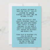 Invitation Fête d'échange de cookies de Noël modifiable Perso (Dos)